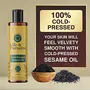 Life & Pursuits Cold-Pressed Unrefined Sesame Oil (200 ml) for Skin & Hair - Moisturizer for Healthy Hair and Smooth Skin, 4 image