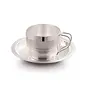 Panca Premium Silver Plated Pooja Thali 9 Piece Cup Saucer Set for Home and Office Silver Gift House Warming Gift Wedding Gift Gift Set Made in India (Silver), 3 image