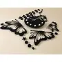 Mr. Brand Acrylic Butterfly Wall Clock (Black_36 Inch X 24 Inch), 3 image