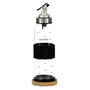 Femora Borosilicate Glass Leak Proof Oil Dispenser for Cooking with Lid Capacity: 500Ml Transparent