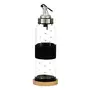 Femora Borosilicate Glass Leak Proof Oil Dispenser for Cooking with Lid Capacity: 500Ml Transparent, 2 image