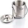 Taluka Bar Accessories Ice Bucket 1500 ML | Ice Tong | Peg Measure | Pourer | Set of 4 Pieces, 4 image