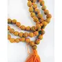 Sandalwood Treasures Hand-Carved Haldi Turmeric Root 7mm Knotted Prayer Beads Mala for Meditation and Stress Reduction, 2 image
