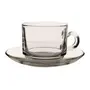 Borosil Piccolo Cup And Saucer Set 150Ml Set Of 6 Transparent, 2 image