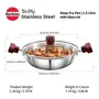 Hawkins Tri-Ply Stainless Steel Induction Compatible Deep-Fry Pan with Glass Lid Capacity 1.5 Litre Diameter 22 cm Thickness 3 mm Silver (SSD15G), 6 image