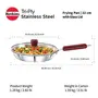 Hawkins Tri-Ply Stainless Steel Induction Compatible Frying Pan with Glass Lid Diameter 22 cm Thickness 3 mm Silver (SSF22G), 6 image