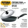Hawkins Futura Nonstick Frying Pan with Stainless Steel Lid Capacity 0.5 Litre Diameter 18 cm Thickness 3.25 mm Black (NF18S), 2 image