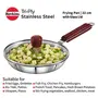 Hawkins Tri-Ply Stainless Steel Induction Compatible Frying Pan with Glass Lid Diameter 22 cm Thickness 3 mm Silver (SSF22G), 7 image