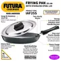 Hawkins Futura Hard Anodised Induction Compatible Frying Pan with Stainless Steel Lid Capacity 1.5 Litre Diameter 25 cm Thickness 4.06 mm Black (IAF25S), 2 image