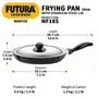 Hawkins Futura Nonstick Frying Pan with Stainless Steel Lid Capacity 0.5 Litre Diameter 18 cm Thickness 3.25 mm Black (NF18S), 3 image