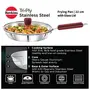 Hawkins Tri-Ply Stainless Steel Induction Compatible Frying Pan with Glass Lid Diameter 22 cm Thickness 3 mm Silver (SSF22G), 3 image