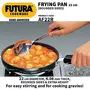 Hawkins Futura Hard Anodised Frying Pan (Rounded Sides) Capacity 1.4 Litre Diameter 22 cm Thickness 4.06 mm Black (AF22R), 4 image