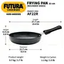 Hawkins Futura Hard Anodised Frying Pan (Rounded Sides) Capacity 1.4 Litre Diameter 22 cm Thickness 4.06 mm Black (AF22R), 3 image