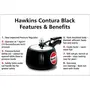 Hawkins Contura Hard Anodised Aluminium Pressure Cooker 3 Litres Black, 4 image