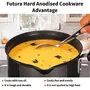 Hawkins Futura Hard Anodised Saucepan with Stainless Steel Lid Capacity 1.5 Litre Diameter 16 cm Thickness 3.25 mm Black (AS15S), 4 image