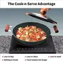 Hawkins Futura Hard Anodised Induction Compatible Deep-Fry Pan (Flat Bottom) with Stainless Steel Lid Capacity 2.5 Litre Diameter 26 cm Thickness 4.06 mm Black (IAD25S), 4 image