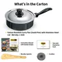 Hawkins Futura Nonstick Curry Pan (Saute Pan) with Stainless Steel Lid Capacity 3.25 Litre Diameter 24 cm Thickness 3.25 mm Black (NCP325S), 7 image