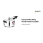 Hawkins Miss Mary Handi Pressure Cooker 5 Litre Silver (MMH50), 2 image