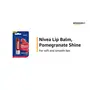NIVEA Lip Balm Pomegranate Shine 24h Moisture with Natural Oils Dark Red Shine & Pomegrenate Aroma 4.8 g, 2 image