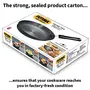 Hawkins Futura Hard Anodised Frying Pan with Stainless Steel Lid Capacity 1.5 Litre Diameter 25 cm Thickness 4.06 mm Black (AF25S), 7 image