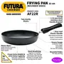 Hawkins Futura Hard Anodised Frying Pan (Rounded Sides) Capacity 1.4 Litre Diameter 22 cm Thickness 4.06 mm Black (AF22R), 2 image