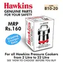 Hawkins Vent Weight or Whistle for Stainless Steel and Stainless Steel Contura Bigboy and Miss Mary Pressure Cooker, 2 image