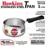 Hawkins Stainless Steel Induction Compatible Tpan (Saucepan) Capacity 1 Litre Thickness 4.7 mm Silver (SST10), 3 image