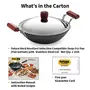 Hawkins Futura Hard Anodised Induction Compatible Deep-Fry Pan (Flat Bottom) with Stainless Steel Lid Capacity 2.5 Litre Diameter 26 cm Thickness 4.06 mm Black (IAD25S), 7 image