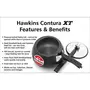 Hawkins Contura Black XT Induction Compatible Hard Anodised & Stainless Steel Inner Lid Pressure Cooker 2 Litre Black (CXT20), 4 image