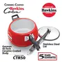 Hawkins Contura 5 Litre Aluminium Pressure Cooker Ceramic Coated Handi Cooker Tomato Red (CTR50), 2 image