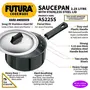 Hawkins Futura Hard Anodised Saucepan with Stainless Steel Lid Capacity 2.25 Litre Diameter 18 cm Thickness 3.25 mm Black (AS225S), 2 image