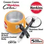 Hawkins Contura 3 Litre Aluminium Pressure Cooker Ceramic Coated Handi Cooker Mustard Yellow (CMY30), 3 image