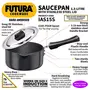 Hawkins Futura Hard Anodised Induction Compatible Saucepan with Stainless Steel Lid Capacity 1.5 Litre Diameter 16 cm Thickness 3.25 mm Black (IAS15S), 2 image