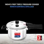 Prestige Svachh Triply Outer Lid Pressure Cooker with Unique Deep Lid for Spillage Control 3 Litre Silver, 2 image
