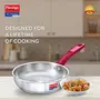 Prestige Platina Popular Stainless Steel Gas and Induction Compatible Fry Pan 240 mm, 2 image