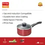 Prestige OMG DLX Aluminium Non-Stick Milk Pan 1.5 L (Red), 3 image
