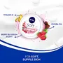 NIVEA Soft Berry Blossom Light Moisturizer for Face Hand & Body Instant Hydration Non-Greasy Cream with Vitamin E & Jojoba Oil 100 ml, 4 image