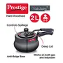 Prestige Svachh 10759 2 L Hard Anodised Aluminium Handi with Deep Lid for Spillage Control - Black, 3 image