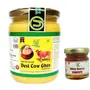 Yugmantra Organic Foods 100 % Pure Natural A2 Milk Sahiwal Cow's Grass-Fed Desi Ghee Prepared Curd by Traditional Vedic Bilona Padati - in Glass Bottle (500 Ml + 55 GMS Free Honey)