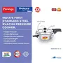 Prestige Svachh 20256 4 L Senior Pressure Pan with Deep Lid for Spillage Control Outer Lid Stainless Steel Silver, 4 image