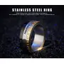 YouBella Silver Plated Stainless Steel Stylish Revolving Calendar Jewellery Ring for Boys (YBRG_20052), 4 image