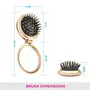VEGA Compact Hair Brush with Foldable Mirror (R2-FM) Color may vary, 4 image