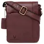 WILDHORN Leather Sling Messenger Bag (Bombay Brown) L- 8.5inch W-3 inch H-10.5 inch, 4 image