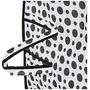 Kuber Industries Polka Dots Design Non Woven 2 Pieces Underbed Storage Bag Cloth Organiser Blanket Cover with Transparent Window (Black & White) -CTKTC038109, 4 image