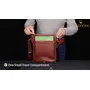 WILDHORN Leather Sling Messenger Bag (Bombay Brown) L- 8.5inch W-3 inch H-10.5 inch, 3 image