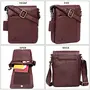 WILDHORN Leather Sling Messenger Bag (Bombay Brown) L- 8.5inch W-3 inch H-10.5 inch, 8 image