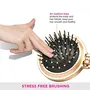 VEGA Compact Hair Brush with Foldable Mirror (R2-FM) Color may vary, 6 image