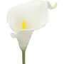 SATYAM KRAFT Artificial Flowers Lily Fake Flowers Sticks Bunch decorative items for home Decor Room Decorations Living Room Table Decoration Plants and Craft Items Corner ( Without Vase Pot) (White 10 Pieces), 7 image