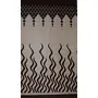 Home Sizzler Eyelet Polyester Door Curtains 7ft (Set of 2)(Brown), 5 image