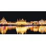PICTURE PERFECT Golden Temple Picture with Gold Frame for use in Home Offices and Hotels | Best Golden Temple Photo with Frame[40 inches X 20 inches]  Wood, 2 image